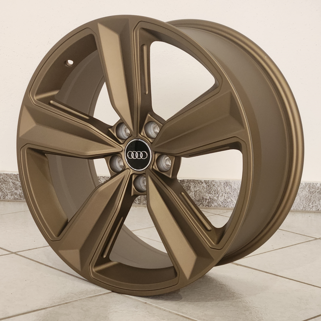 19X8.5 5X112 ET30 66.45 MATT_BRONZE+MILLING AUDI_3056 GENUINE FOR AUDI ET30