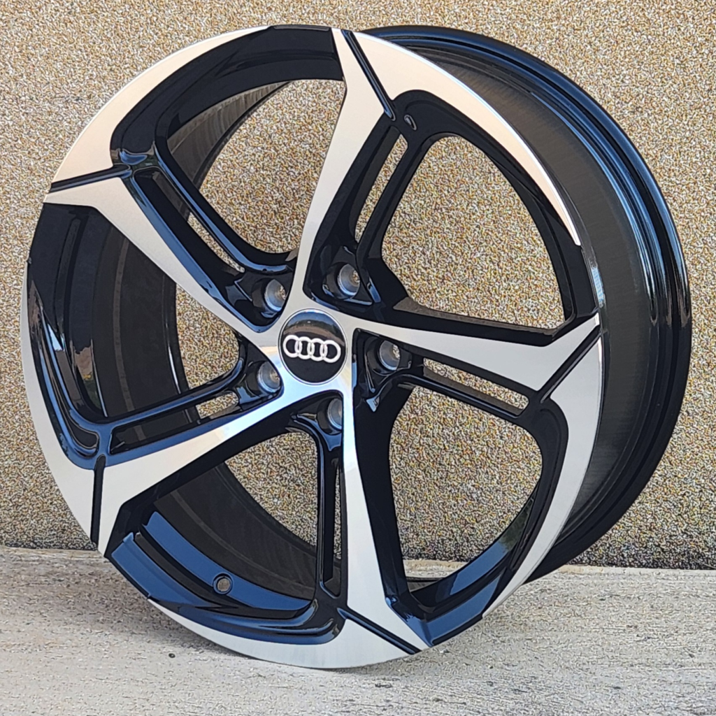 18X8 5X112 ET35 66.45 BMF AUDI_3171F CRNO POLIRANA FELGA ET35