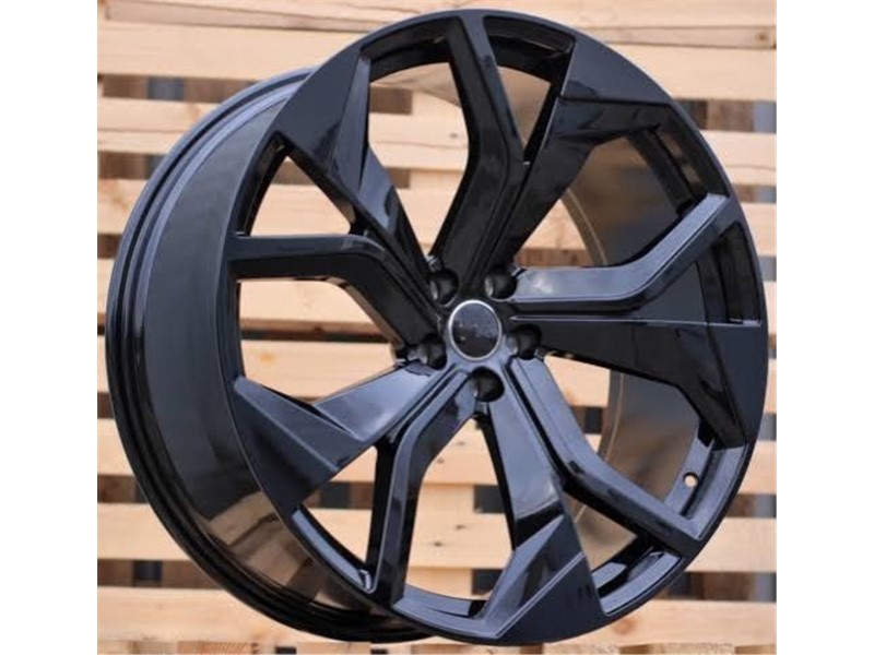 22X9.5 5X112 ET30 66.45 BLACK AUDI_3059